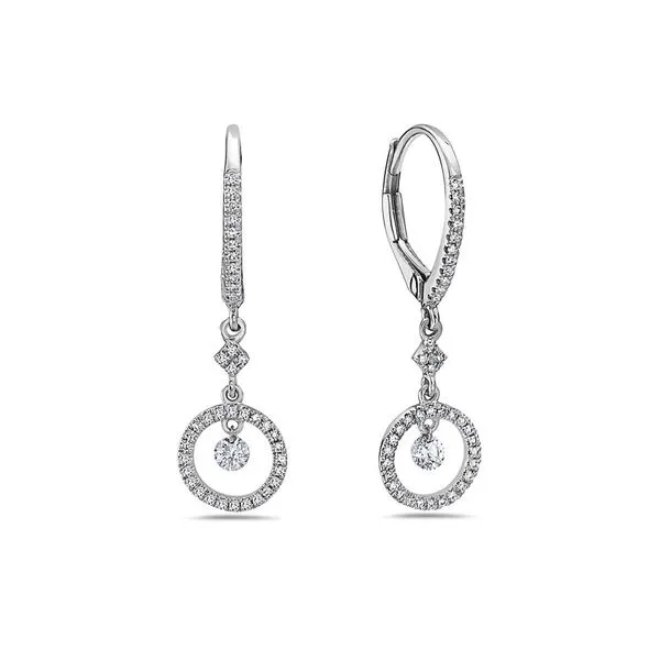 Dancing Diamond Circle Earrings Rasmussen Diamonds Mount Pleasant, WI