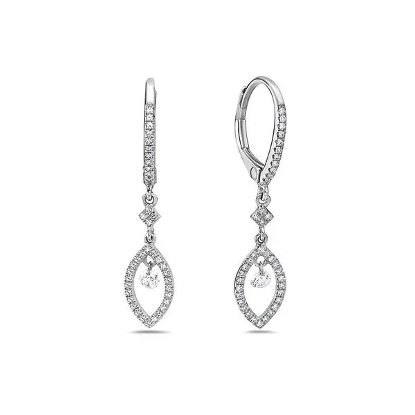 .29Ct Dancing Diamond Dangle Earrings Rasmussen Diamonds Mount Pleasant, WI