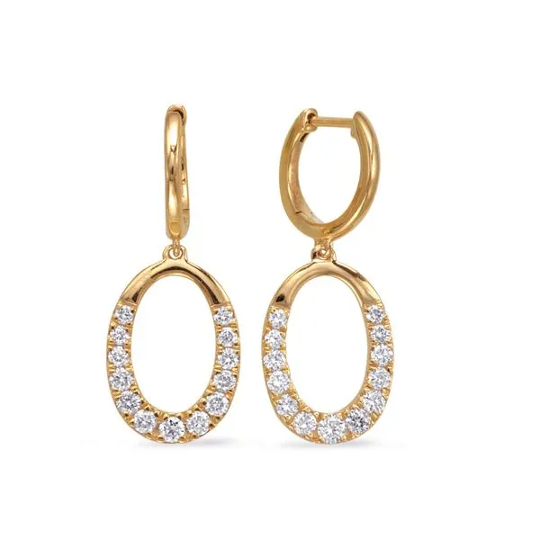 0.65 CT Diamond Dangle Earrings Rasmussen Diamonds Mount Pleasant, WI