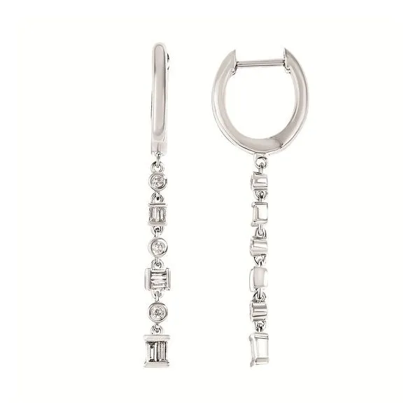 0.25 CT Diamond Dangle Earrings Rasmussen Diamonds Mount Pleasant, WI