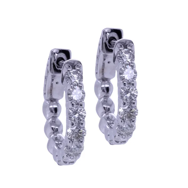 Diamond Hoop Earrings Rasmussen Diamonds Mount Pleasant, WI