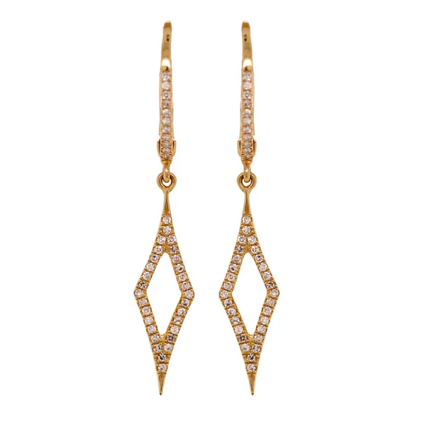Dangle Diamond Earrings Rasmussen Diamonds Mount Pleasant, WI