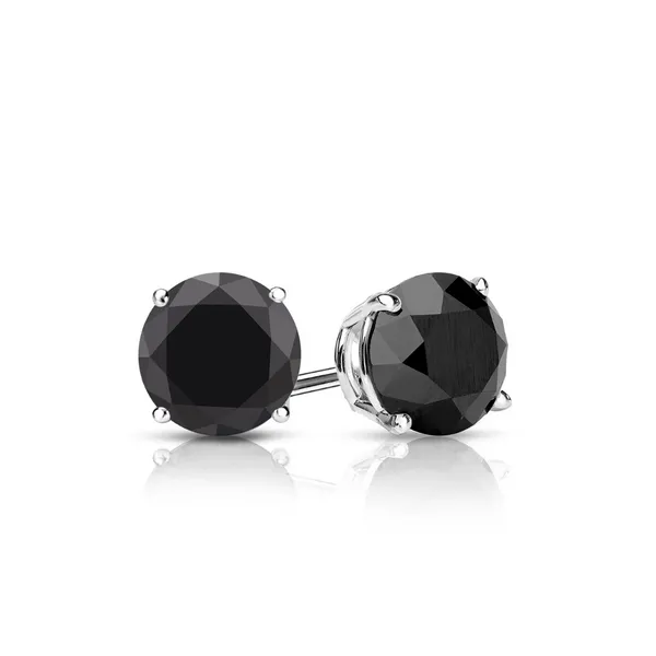 1.13 CT Black Diamond Stud Earrings Rasmussen Diamonds Mount Pleasant, WI