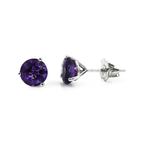0.18 CT TW Purple Diamond Stud Earrings Rasmussen Diamonds Mount Pleasant, WI