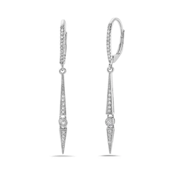 Diamond Dangle Earrings Rasmussen Diamonds Mount Pleasant, WI