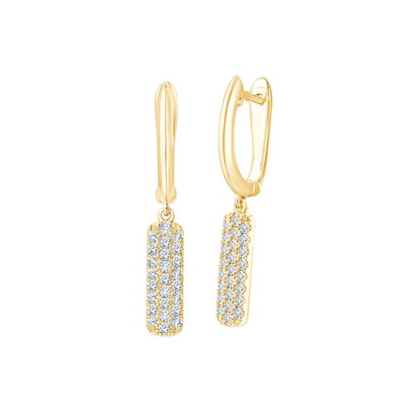 Drop Diamond Earrings Rasmussen Diamonds Mount Pleasant, WI