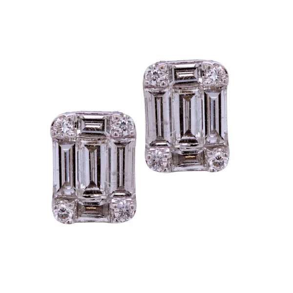 .60CTW Cluster Emerald Cut Diamond Earrings Rasmussen Diamonds Mount Pleasant, WI