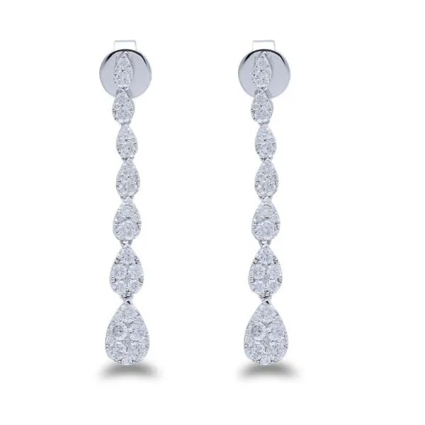 1.01 CTW Diamond Dangle Earrings Rasmussen Diamonds Mount Pleasant, WI