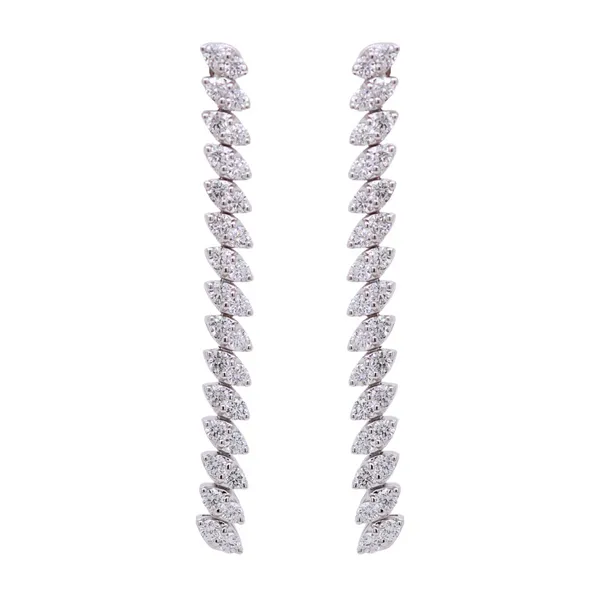 Diamond Dangle Earrings Rasmussen Diamonds Mount Pleasant, WI