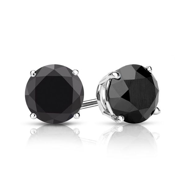 0.48 CT Black Diamond Stud Earrings Rasmussen Diamonds Mount Pleasant, WI