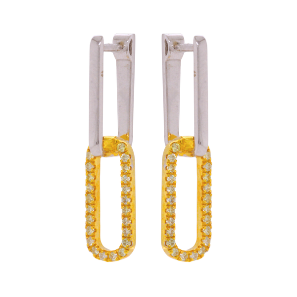 0.29 CT Natural Yellow Diamond Earrings Rasmussen Diamonds Mount Pleasant, WI