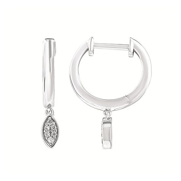 0.05 CT Diamond Hoop Earrings Rasmussen Diamonds Mount Pleasant, WI