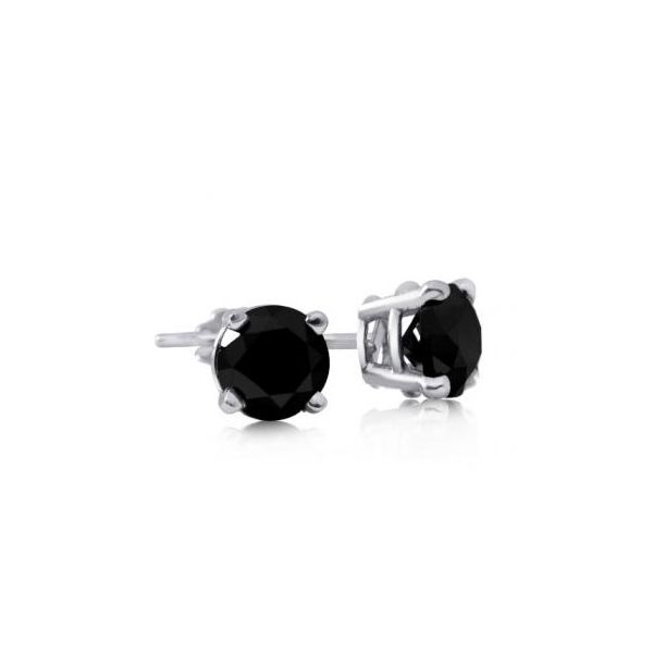 3.42 CT Black Diamond Stud Earrings Rasmussen Diamonds Mount Pleasant, WI