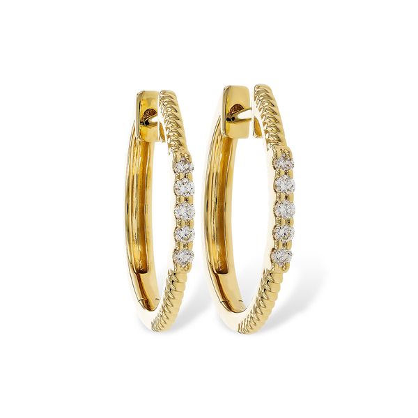 Diamond Hoop Earrings Rasmussen Diamonds Mount Pleasant, WI