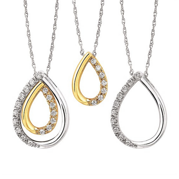 White and Yellow Gold Necklace Rasmussen Diamonds Mount Pleasant, WI
