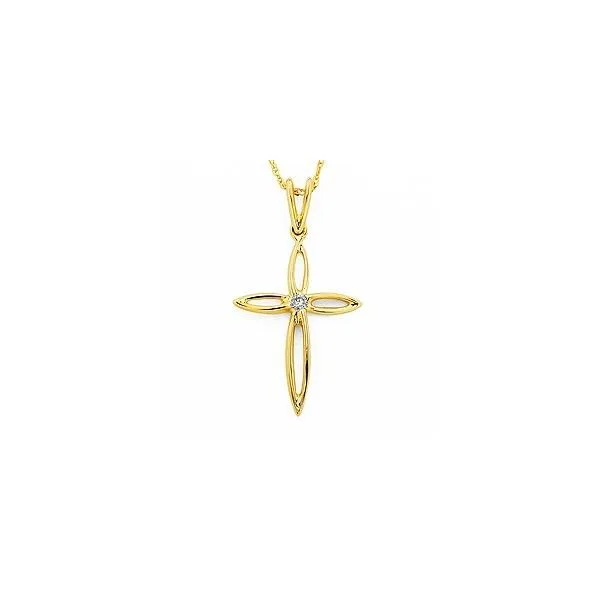 Yellow Gold Diamond Pendant Rasmussen Diamonds Mount Pleasant, WI