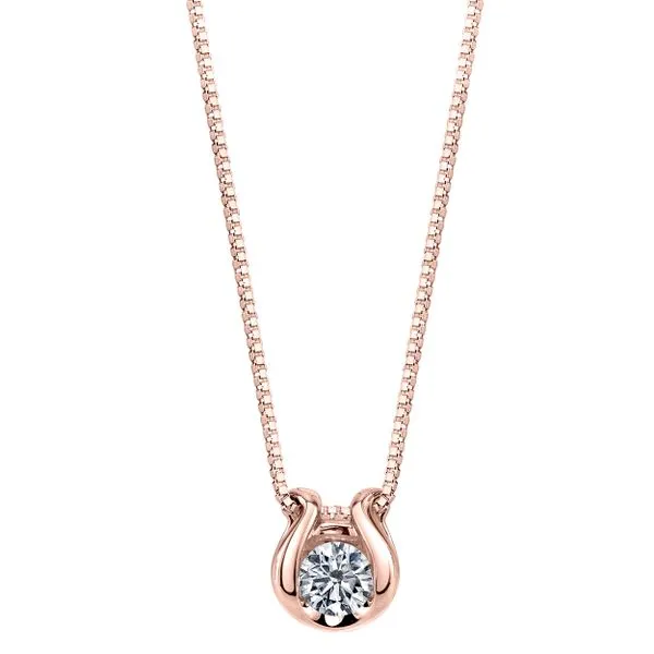 Rose Gold Diamond Pendant Rasmussen Diamonds Mount Pleasant, WI