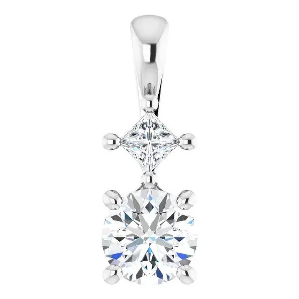 White Gold Diamond Pendant Rasmussen Diamonds Mount Pleasant, WI