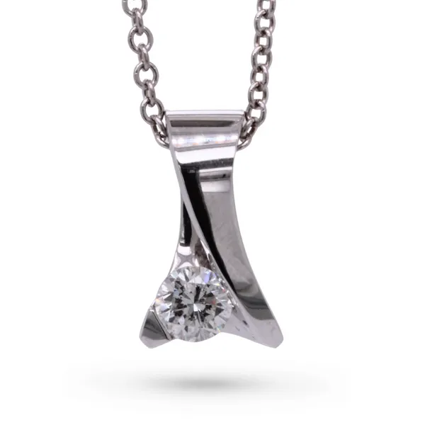 0.45 CT Solitaire Diamond Pendant Rasmussen Diamonds Mount Pleasant, WI