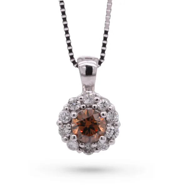 Natural Brown And White Diamond Pendant Rasmussen Diamonds Mount Pleasant, WI