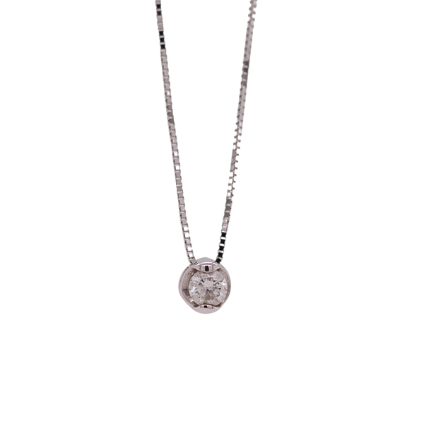0.10 CT Diamond Solitaire Pendant Rasmussen Diamonds Mount Pleasant, WI
