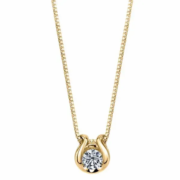 Yellow Gold Diamond Pendant Rasmussen Diamonds Mount Pleasant, WI