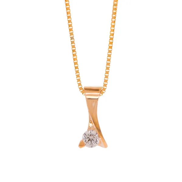 Bypass Bar Set Diamond Pendant Rasmussen Diamonds Mount Pleasant, WI