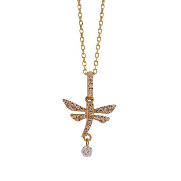 0.16 CT Diamond Dragonfly Pendant Rasmussen Diamonds Mount Pleasant, WI