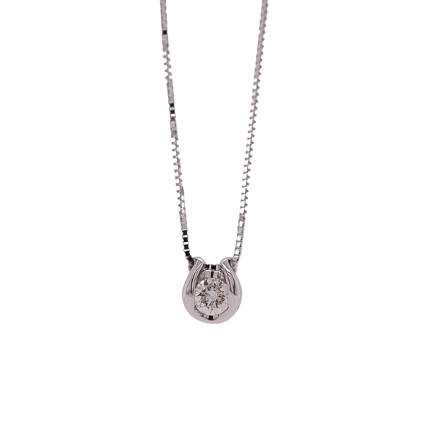 Sirena Diamond Solitaire Pendant Rasmussen Diamonds Mount Pleasant, WI