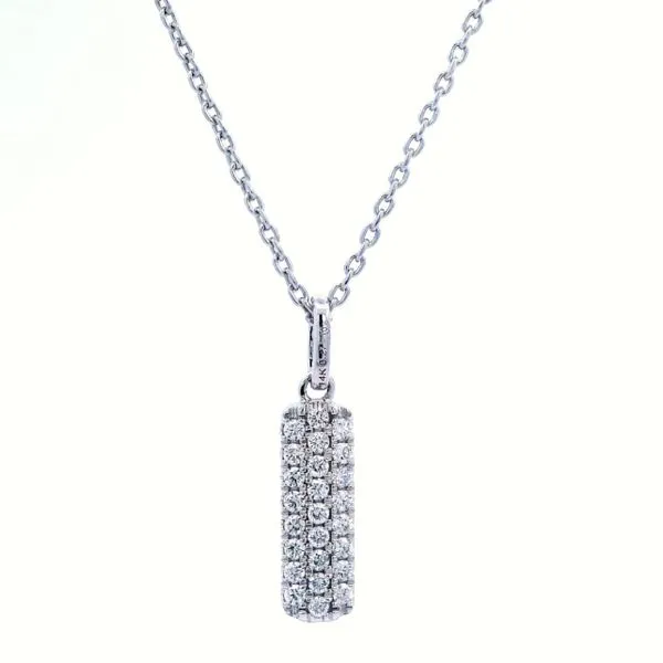 Honeycomb Collection Diamond Drop Pendant Rasmussen Diamonds Mount Pleasant, WI