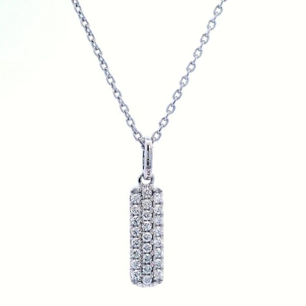 Honeycomb Collection Diamond Drop Pendant Rasmussen Diamonds Mount Pleasant, WI