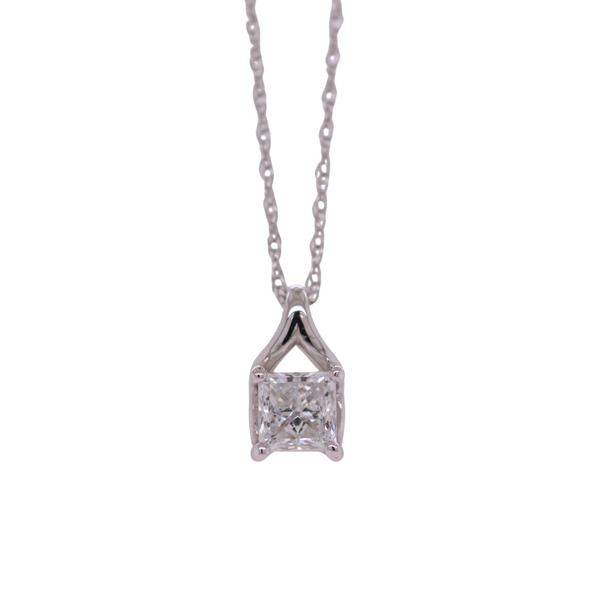 1/2 CT Princess Cut Diamond Pendant Rasmussen Diamonds Mount Pleasant, WI