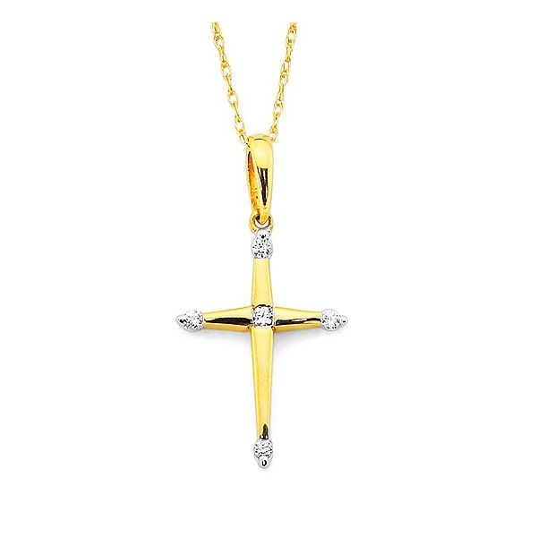 0.06 CT Diamond Cross Pendant Rasmussen Diamonds Mount Pleasant, WI