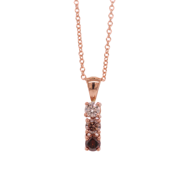 Desert Diamond Three Stone Pendant Rasmussen Diamonds Mount Pleasant, WI