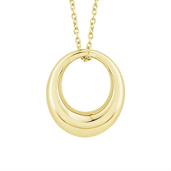 10k Yellow Gold Open Oval Pendan Rasmussen Diamonds Mount Pleasant, WI
