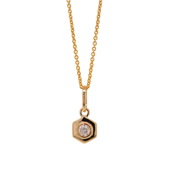 Honeycomb Collection Bee Diamond Pendant Rasmussen Diamonds Mount Pleasant, WI
