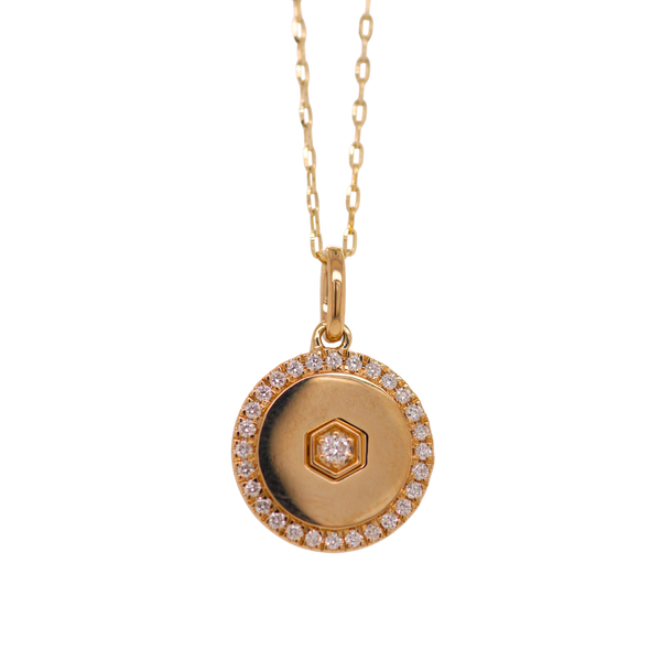 0.23 CT Diamond Disc Pendant Rasmussen Diamonds Mount Pleasant, WI