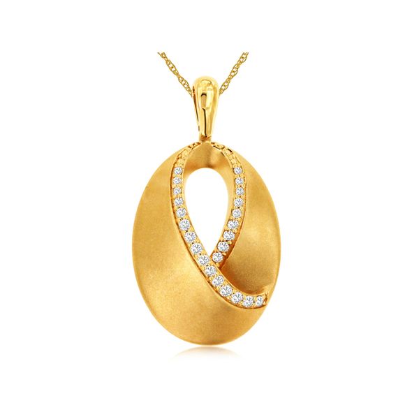 Diamond Open Oval Pendant Rasmussen Diamonds Mount Pleasant, WI
