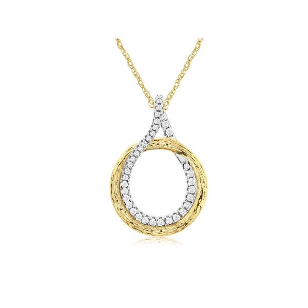Two Tone Diamond Pendant Rasmussen Diamonds Mount Pleasant, WI