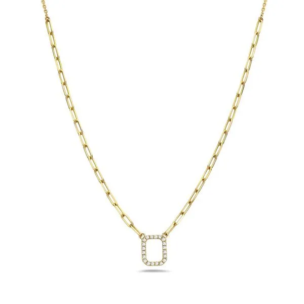 0.15 CT Diamond Rectangle Necklace Rasmussen Diamonds Mount Pleasant, WI