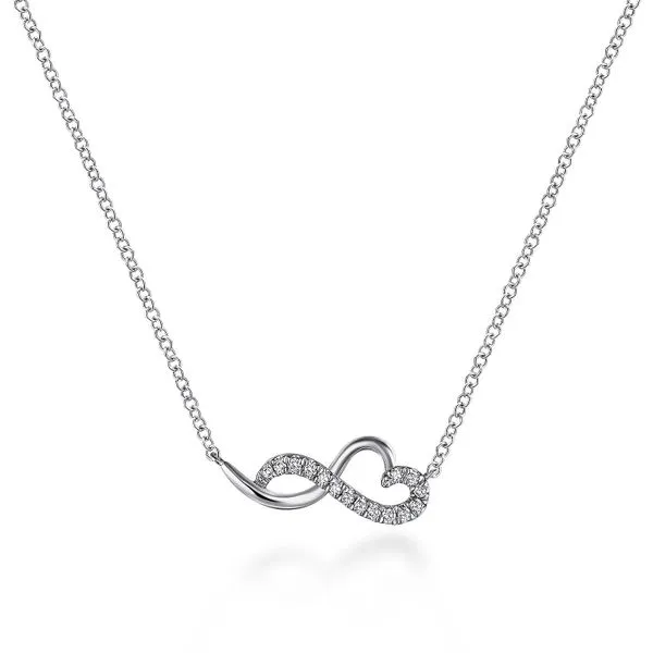 Gabriel and Co. 0.07 CT Diamond Infinity Necklace similar item image