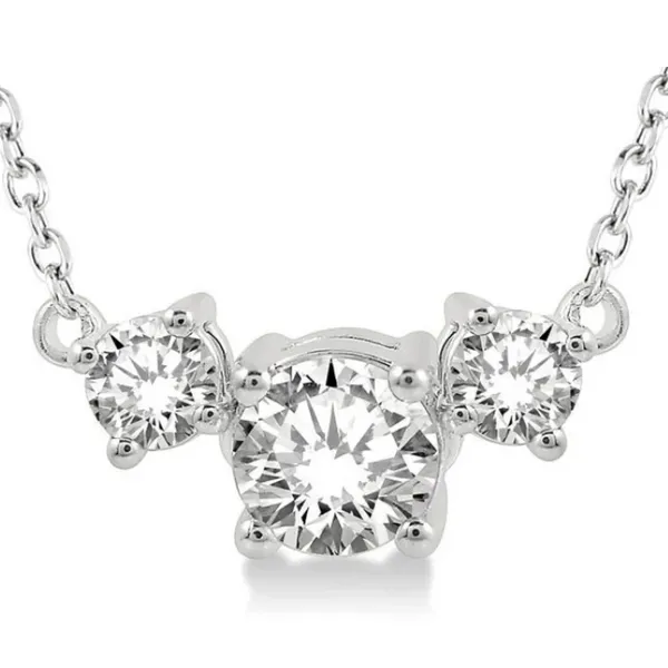 1/2CTW Diamond 3 Stone Necklace similar item image