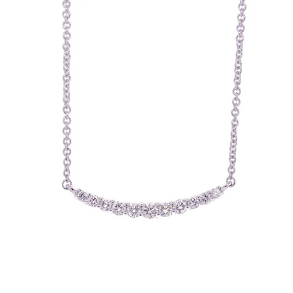 Diamond Curved Bar Necklace similar item image