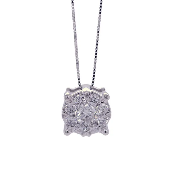 3/4Ct Diamond Cluster Pendant Rasmussen Diamonds Mount Pleasant, WI