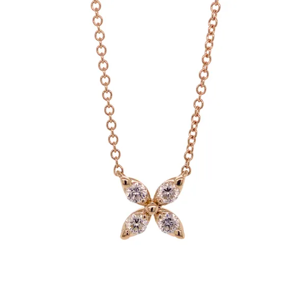 Diamond Flower Necklace