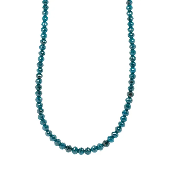 Rough Treated Blue Diamond Necklace Rasmussen Diamonds Mount Pleasant, WI