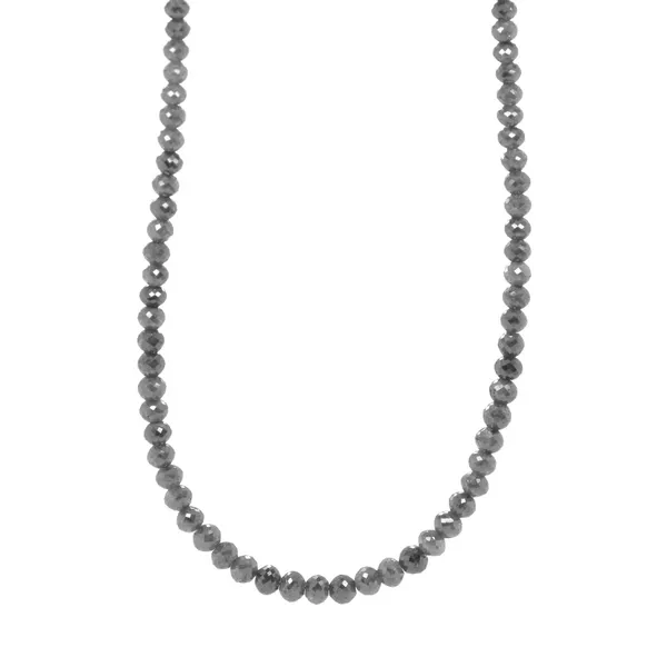 Grey Diamond Bead Necklace Rasmussen Diamonds Mount Pleasant, WI