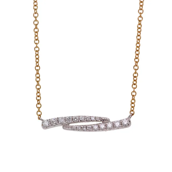 Horizontal Double Bar Diamond Necklace Rasmussen Diamonds Mount Pleasant, WI