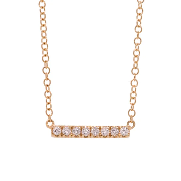 0.06CT Diamond Bar Necklace