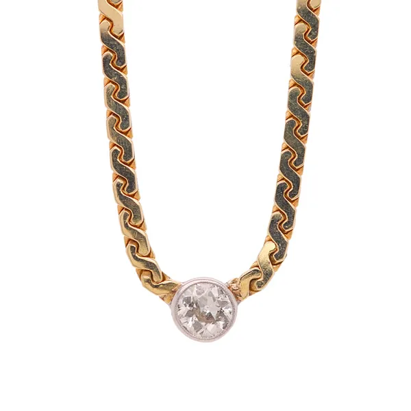 European Cut Diamond Necklace Rasmussen Diamonds Mount Pleasant, WI